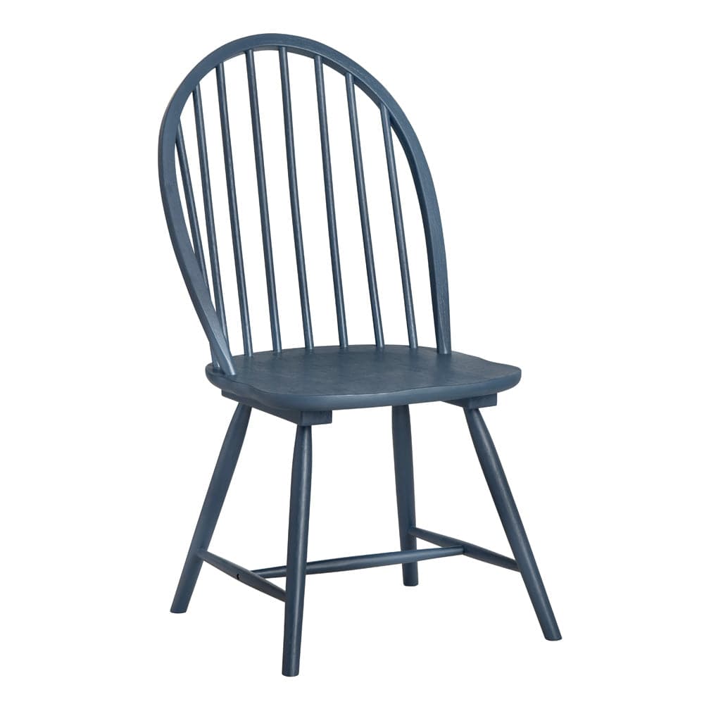 Crestview Collection - Set of 2 Blue Solid Wood Dining Chair - CVFVR8404 view 2