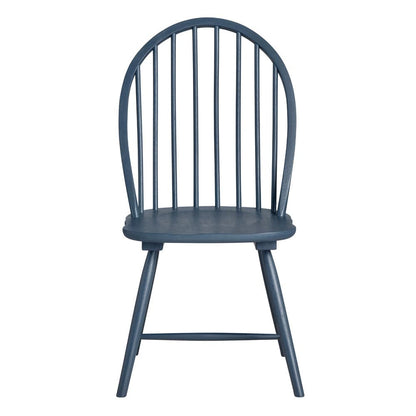 Crestview Collection - Set of 2 Blue Solid Wood Dining Chair - CVFVR8404 view 3
