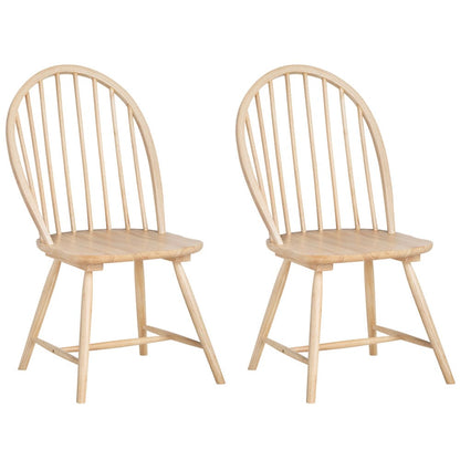 Crestview Collection - Set of 2 Brown Solid Wood Dining Chair - CVFVR8403 view 1