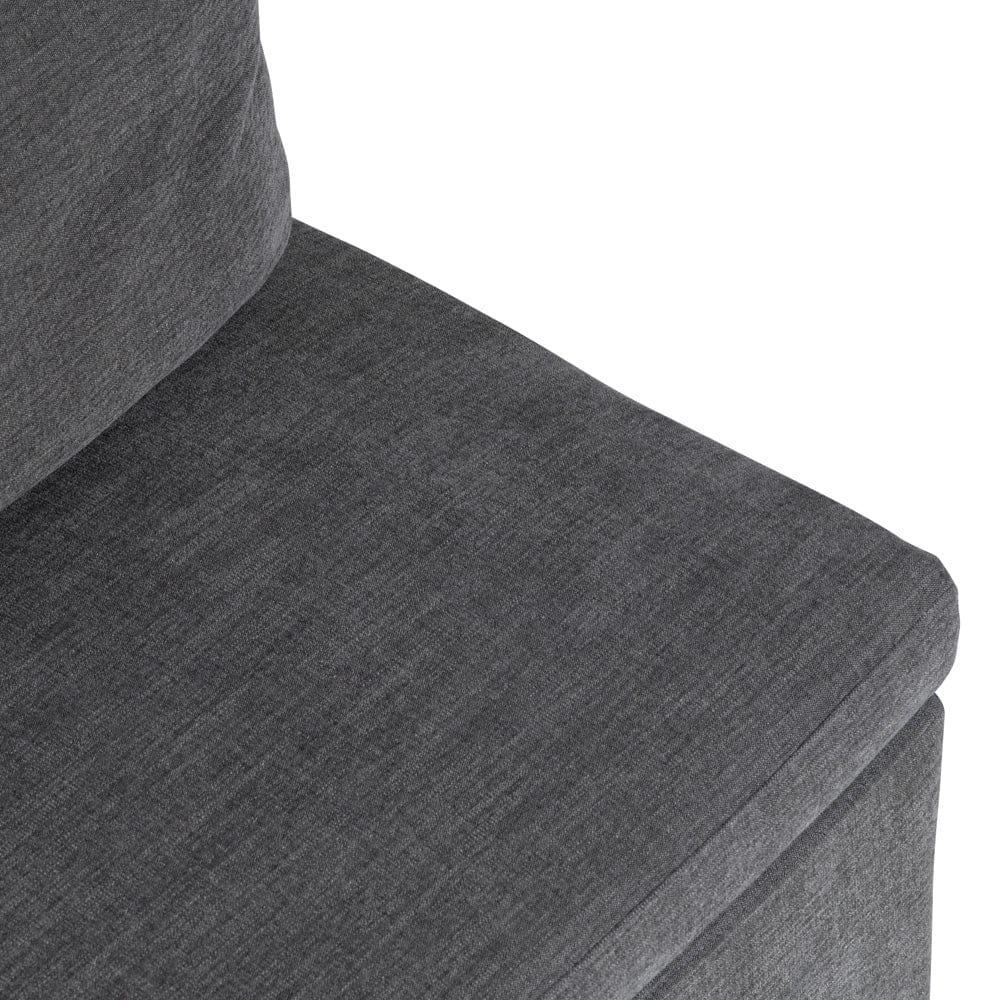 Crestview Collection - Set of 2 Gray Upholstered Solid Wood Dining Chair with Casters - CVFVRD225 view 4