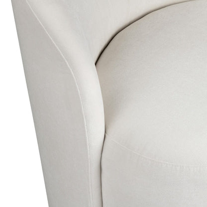Crestview Collection - Set of 2 White Upholstered Solid Wood Dining Chair with Casters - CVFVRD220 view 4