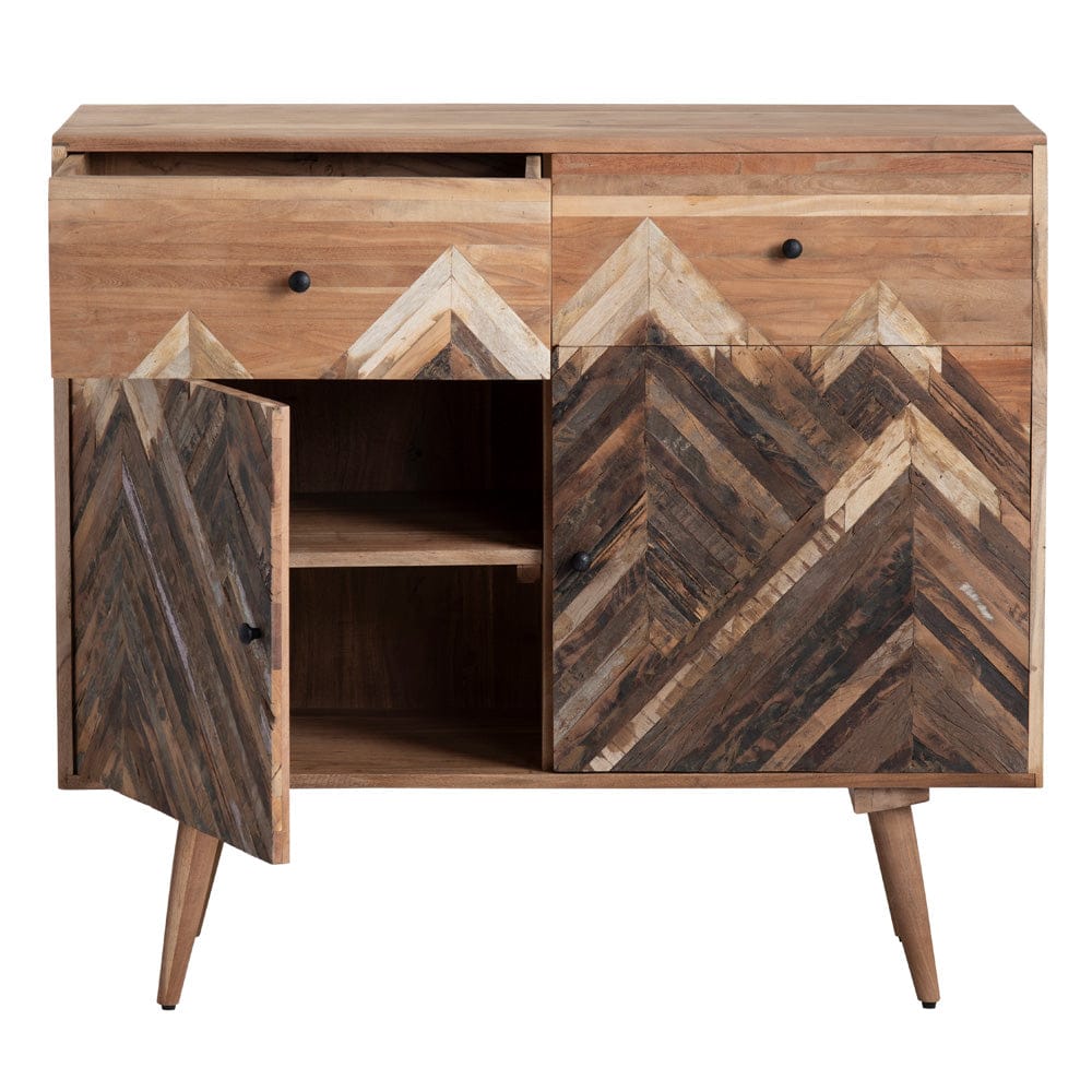 Crestview Collection - Sierra Nevada 41 in. Brown Solid Wood 2 Drawer 2 Door Media Credenza / Sideboard - CVFNR4558 view 3