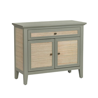 Crestview Collection - Solace 35.75 in. Gray Solid Wood 1 Drawer 2 Door Media Credenza Accent Cabinet - CVFDR1321 view 1