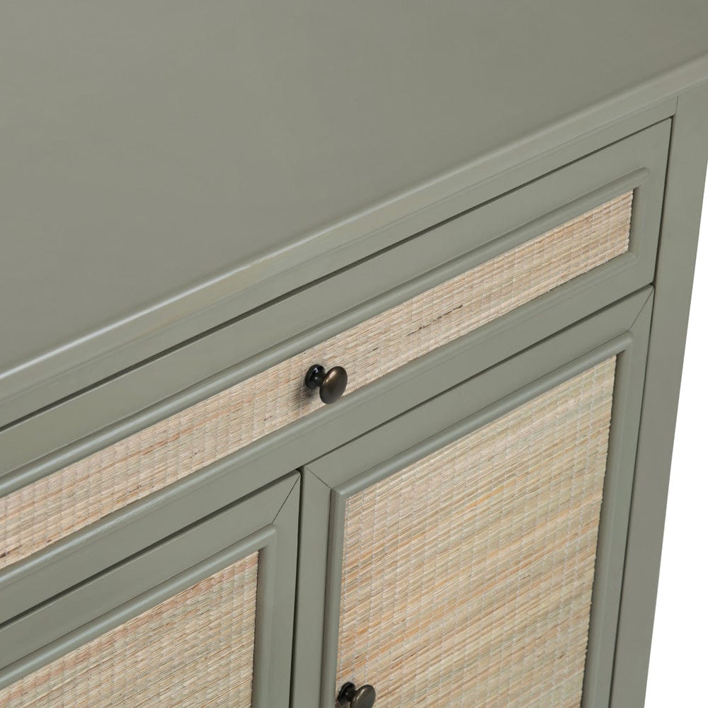 Crestview Collection - Solace 35.75 in. Gray Solid Wood 1 Drawer 2 Door Media Credenza Accent Cabinet - CVFDR1321 view 4
