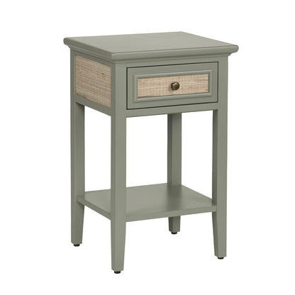 Crestview Collection - Solace Square Green Solid Wood Accent End Table - CVFDR1322 view 1