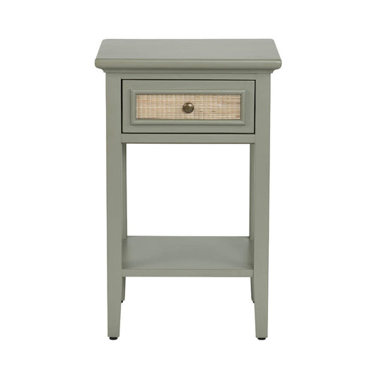 Crestview Collection - Solace Square Green Solid Wood Accent End Table - CVFDR1322 view 2