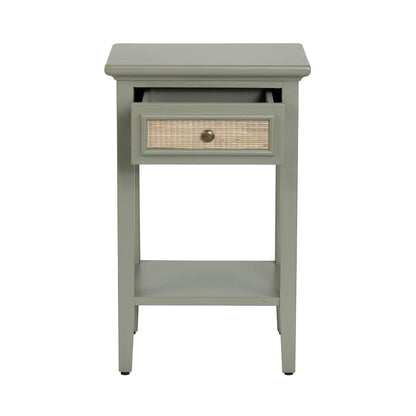 Crestview Collection - Solace Square Green Solid Wood Accent End Table - CVFDR1322 view 3