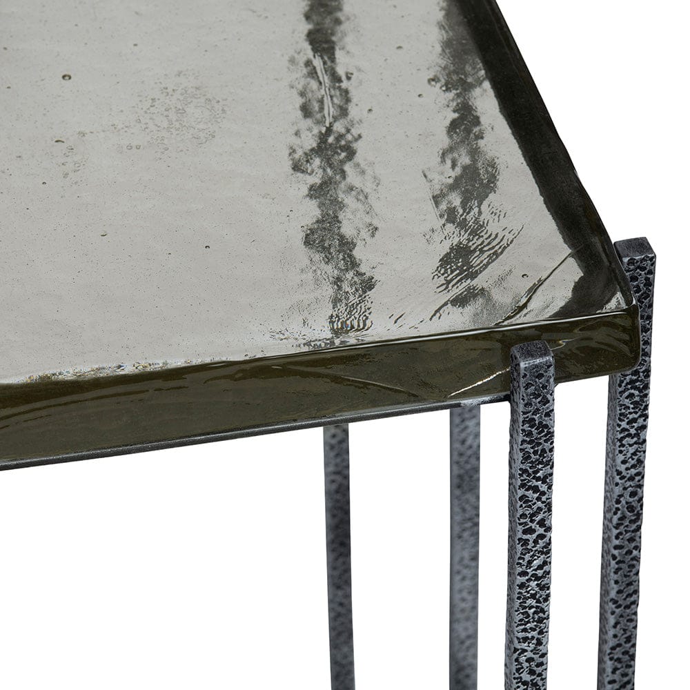 Crestview Collection - Square Gray Glass Accent End Table - CVFNR5232 view 3