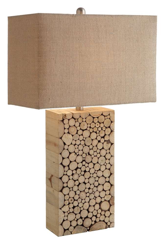 Crestview Collection - Stacked Wood Table Lamp (Set of 2) - CVLY1920 veiw 1
