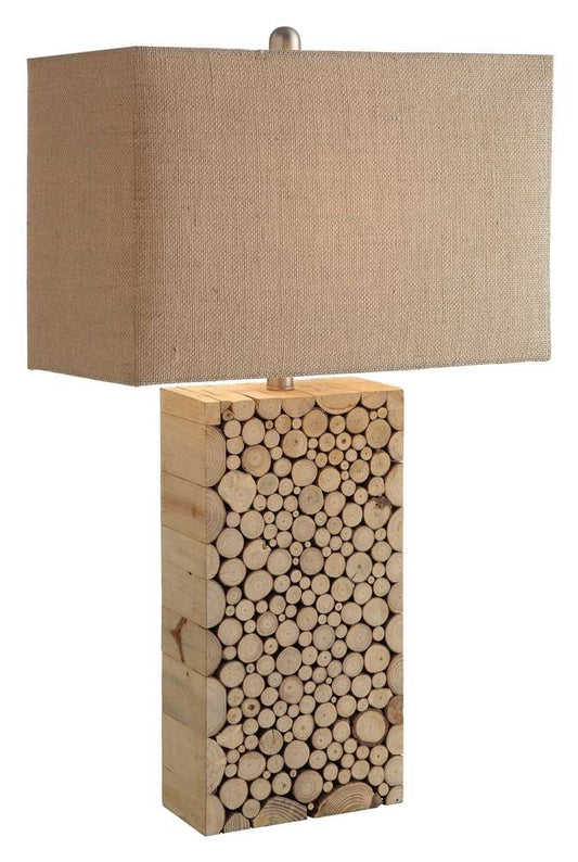 Crestview Collection - Stacked Wood Table Lamp (Set of 2) - CVLY1920 veiw 1