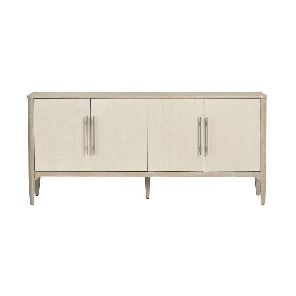 Crestview Collection - Sterling 74 in. Beige Solid Wood 4 Door Media Credenza / Sideboard - CVFDR1158 view 2