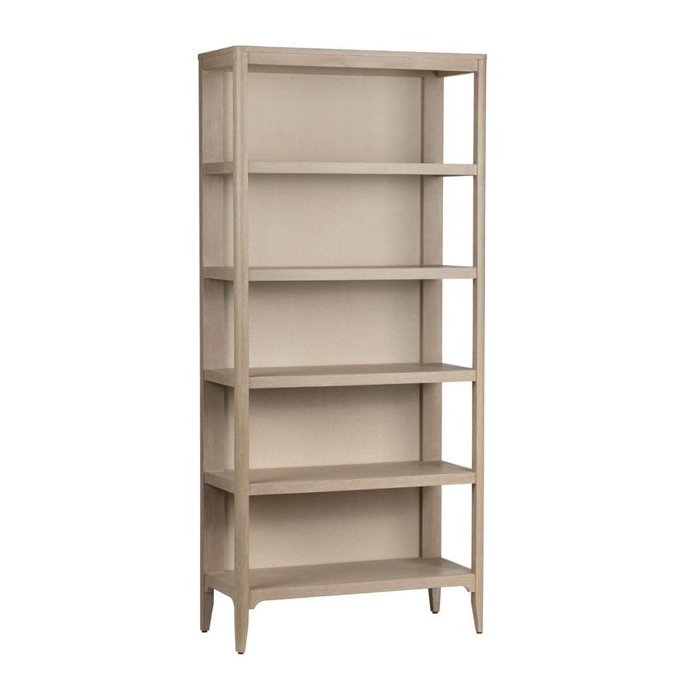 Crestview Collection - Sterling 78 in. Tan Solid Wood 4 Shelf Bookcase - CVFDR1201 view 1