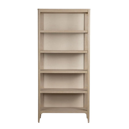Crestview Collection - Sterling 78 in. Tan Solid Wood 4 Shelf Bookcase - CVFDR1201 view 2