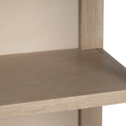 Crestview Collection - Sterling 78 in. Tan Solid Wood 4 Shelf Bookcase - CVFDR1201 view 3