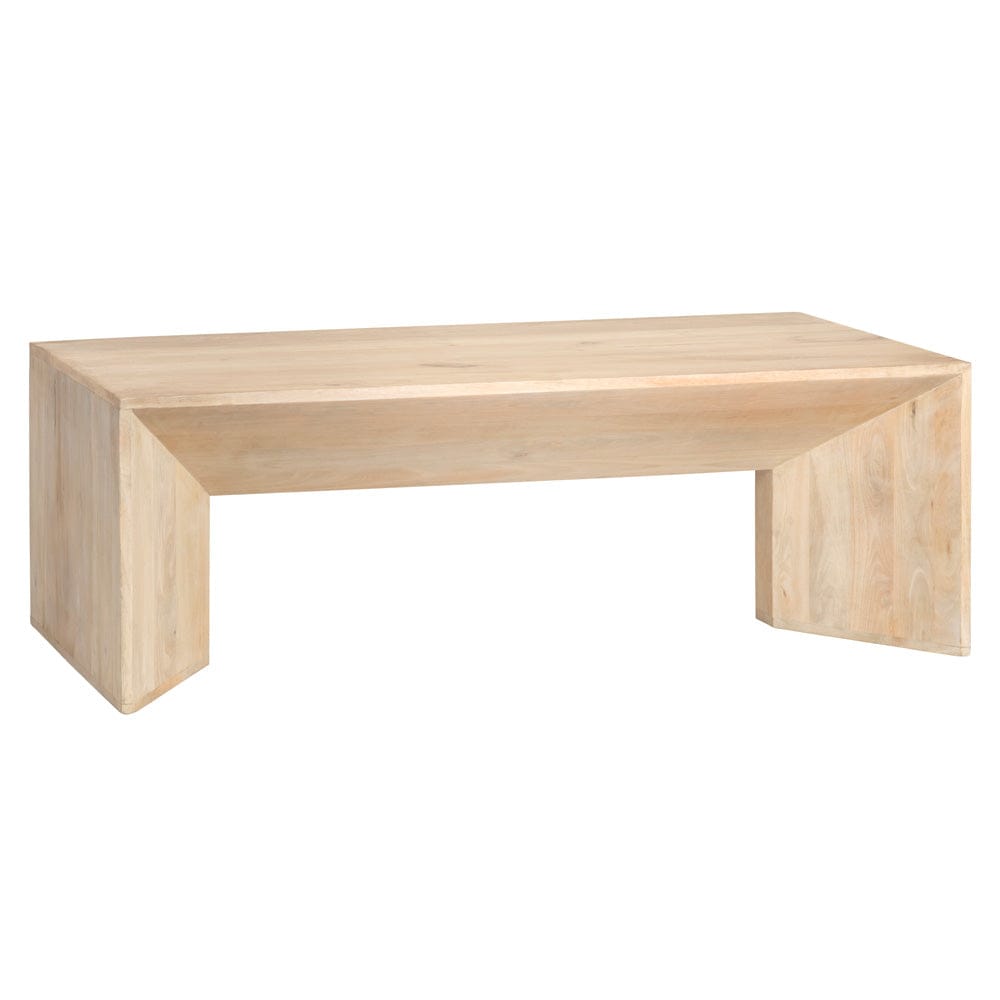 Crestview Collection - Sydney Tan Solid Wood Rectangle Coffee Table / Cocktail Table - CVFNR4571 view 1