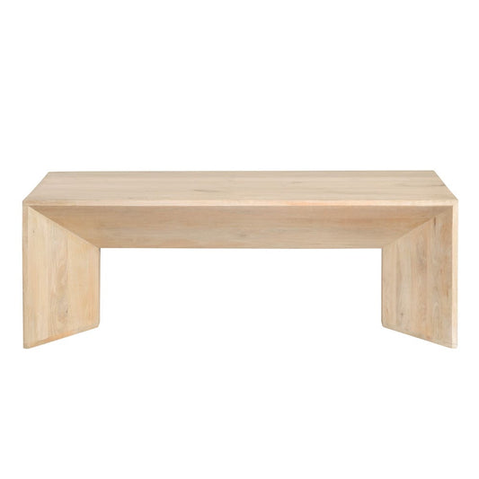 Crestview Collection - Sydney Tan Solid Wood Rectangle Coffee Table / Cocktail Table - CVFNR4571 view 2