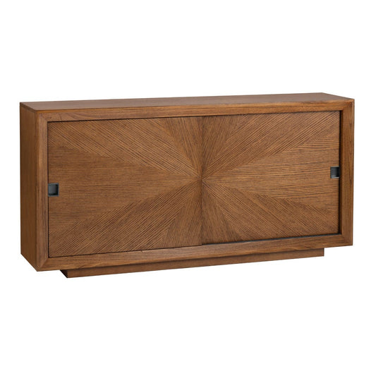 Crestview Collection - Thomas 65 in. Brown Solid Wood 2 Door Media Credenza / Sideboard - CVFDR1160 view 1