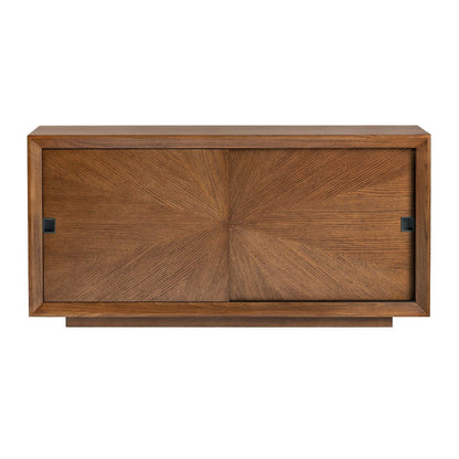 Crestview Collection - Thomas 65 in. Brown Solid Wood 2 Door Media Credenza / Sideboard - CVFDR1160 view 2