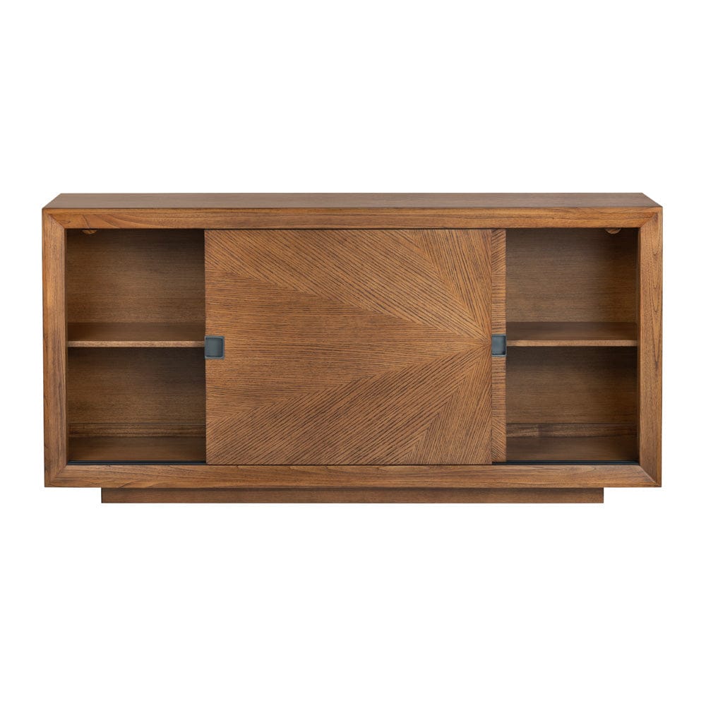 Crestview Collection - Thomas 65 in. Brown Solid Wood 2 Door Media Credenza / Sideboard - CVFDR1160 view 3