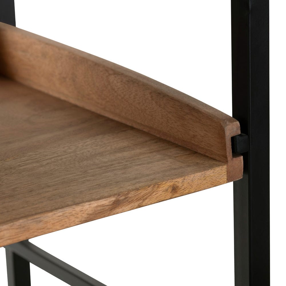 Crestview Collection - Thomas Road 81 in. Brown Solid Wood 12 Shelf Bookcase - CVFNR4602 view 5