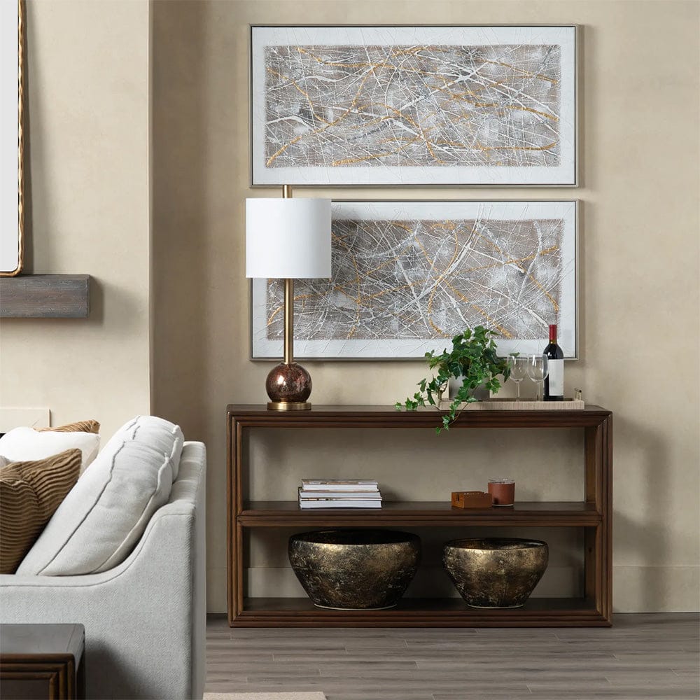Crestview Collection - Vista 58 in. Brown Solid Wood Accent Console Sofa Table - CVFDR1315 view 5