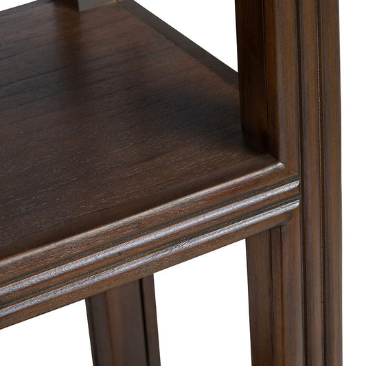 Crestview Collection - Vista 80 in. Brown Solid Wood 4 Shelf Etagere - CVFDR1316 view 2