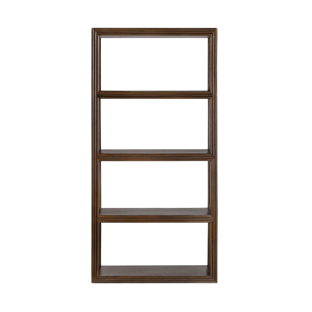Crestview Collection - Vista 80 in. Brown Solid Wood 4 Shelf Etagere - CVFDR1316 view 3