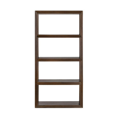 Crestview Collection - Vista 80 in. Brown Solid Wood 4 Shelf Etagere - CVFDR1316 view 3