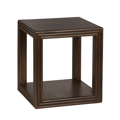 Crestview Collection - Vista Square Brown Solid Wood Accent End Table - CVFDR1314 view 1