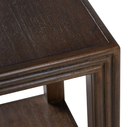 Crestview Collection - Vista Square Brown Solid Wood Accent End Table - CVFDR1314 view 3