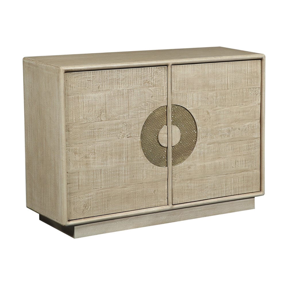 Crestview Collection - Westhaven 46 in. Tan Solid Wood 2 Door Media Credenza Accent Cabinet - CVFNR4856 view 1