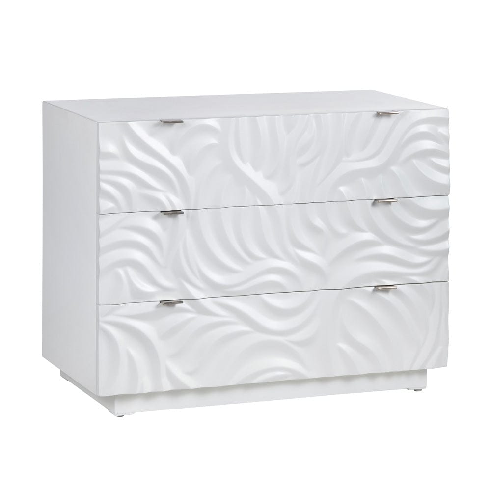 Crestview Collection - White 3 Drawer Accent Chest - CVFVR8509 view 1
