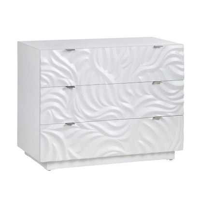 Crestview Collection - White 3 Drawer Accent Chest - CVFVR8509 view 1