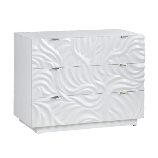 Crestview Collection - White 3 Drawer Accent Chest - CVFVR8509 view 1