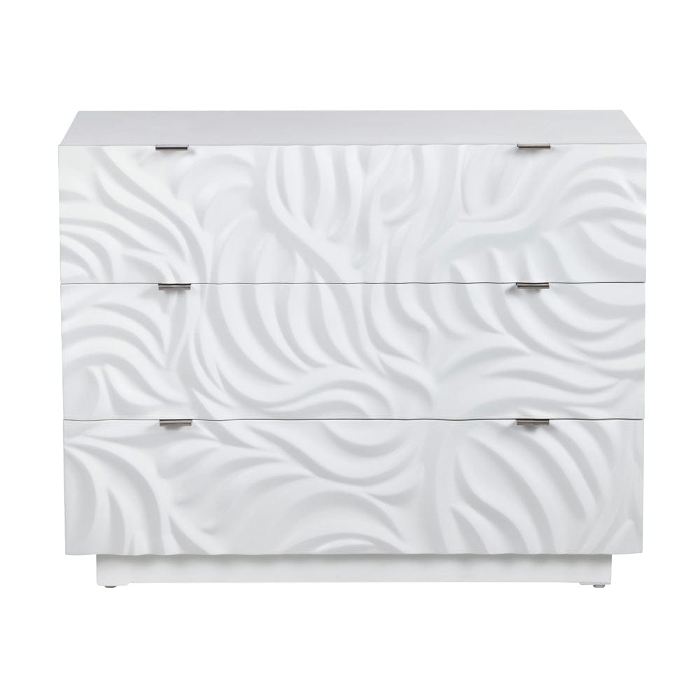 Crestview Collection - White 3 Drawer Accent Chest - CVFVR8509 view 2