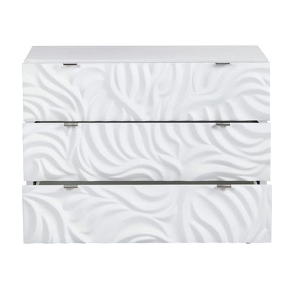 Crestview Collection - White 3 Drawer Accent Chest - CVFVR8509 view 3