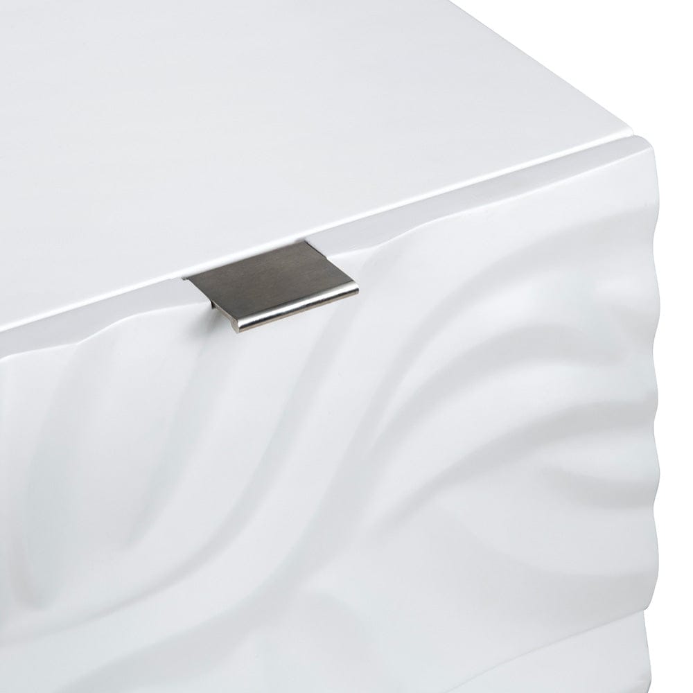 Crestview Collection - White 3 Drawer Accent Chest - CVFVR8509 view 4