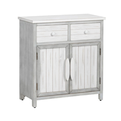 Crestview Collection - White Solid Wood 2 Drawer 2 Door Accent Cabinet - CVFZR6205 view 1