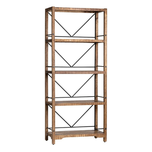 Crestview Collection - Winslow 80.5 in. Brown Solid Wood 4 Shelf Etagere - CVFNR5040 view 1