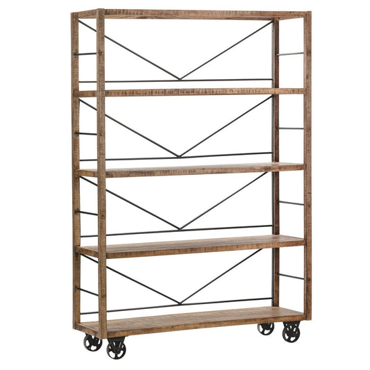 Crestview Collection - Winslow 85.5 in. Brown Solid Wood 4 Shelf Etagere - CVFNR5041 view 1