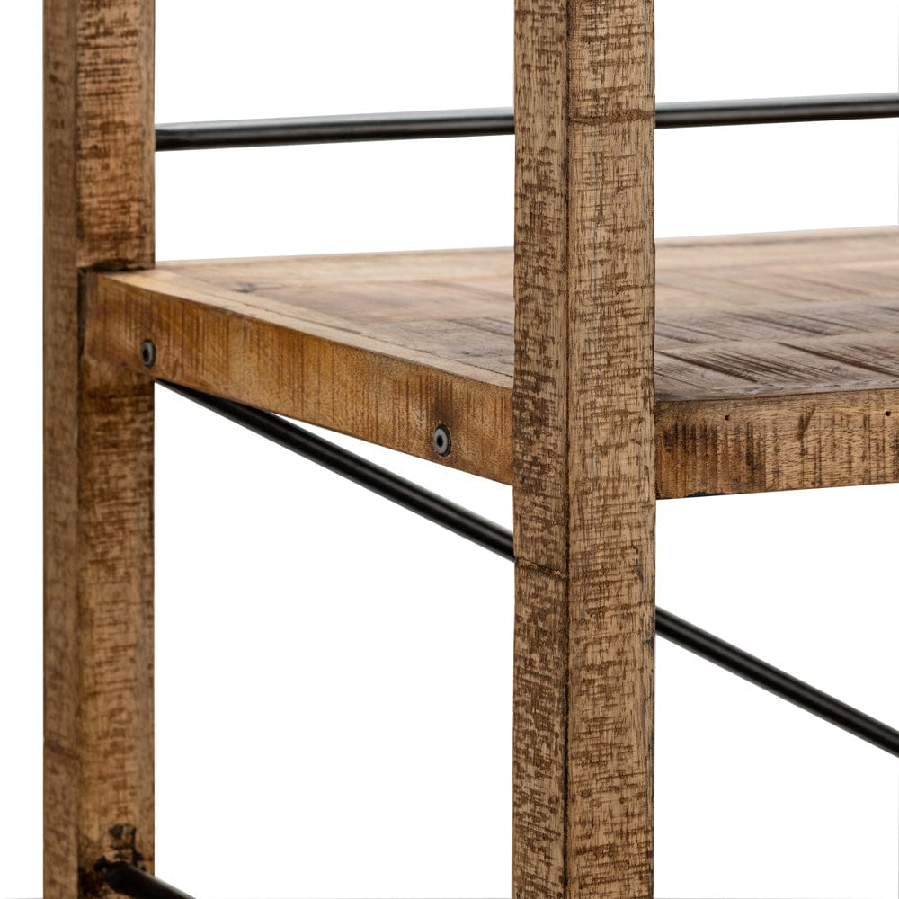 Crestview Collection - Winslow 85.5 in. Brown Solid Wood 4 Shelf Etagere - CVFNR5041 view 3