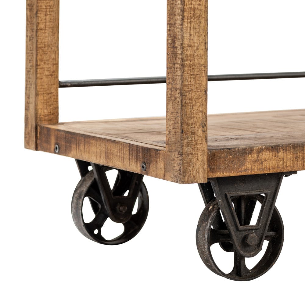 Crestview Collection - Winslow 85.5 in. Brown Solid Wood 4 Shelf Etagere - CVFNR5041 view 4