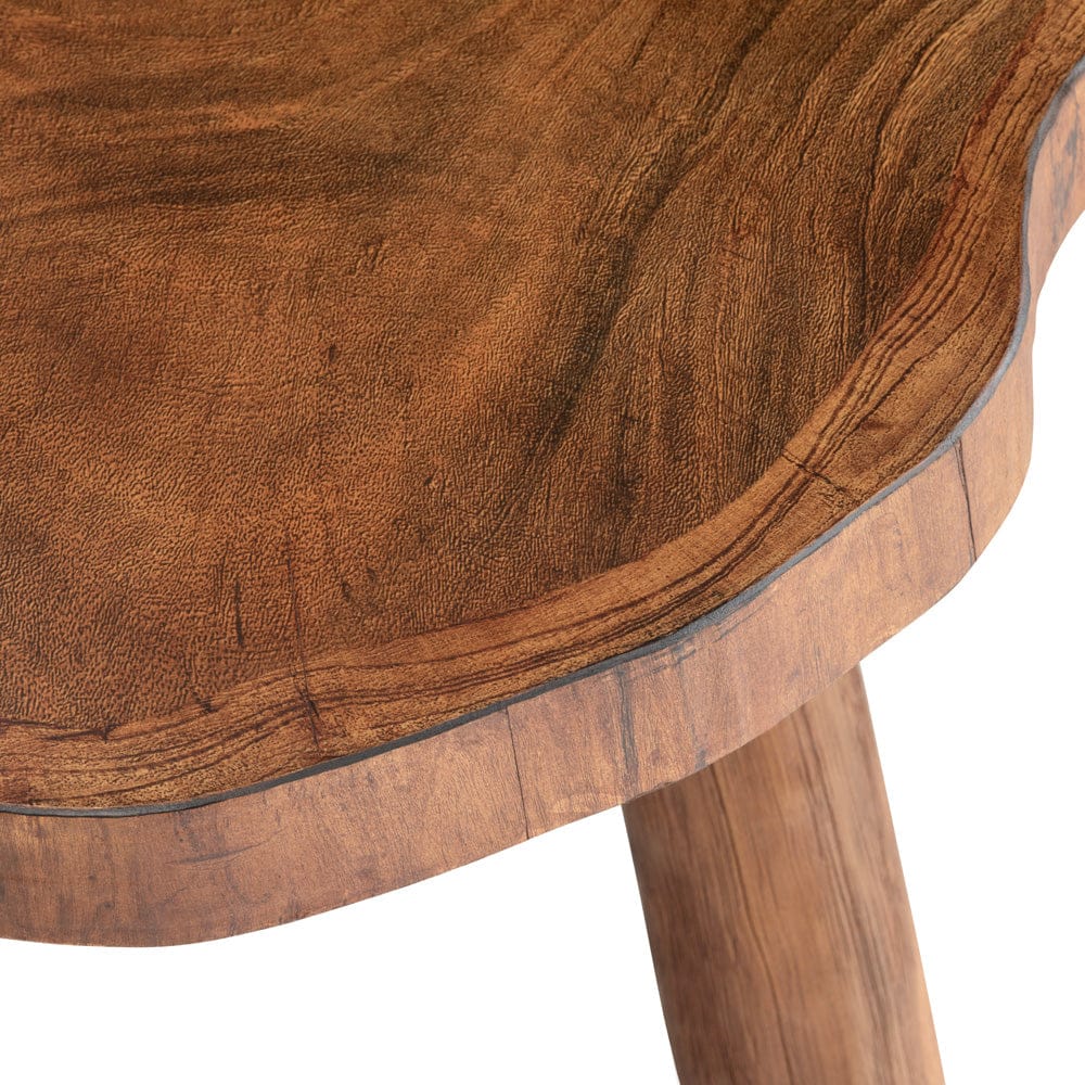 Crestview Collection - Woodland Brown Solid Wood Free Form Coffee Table / Cocktail Table - CVFDR1001 view 2