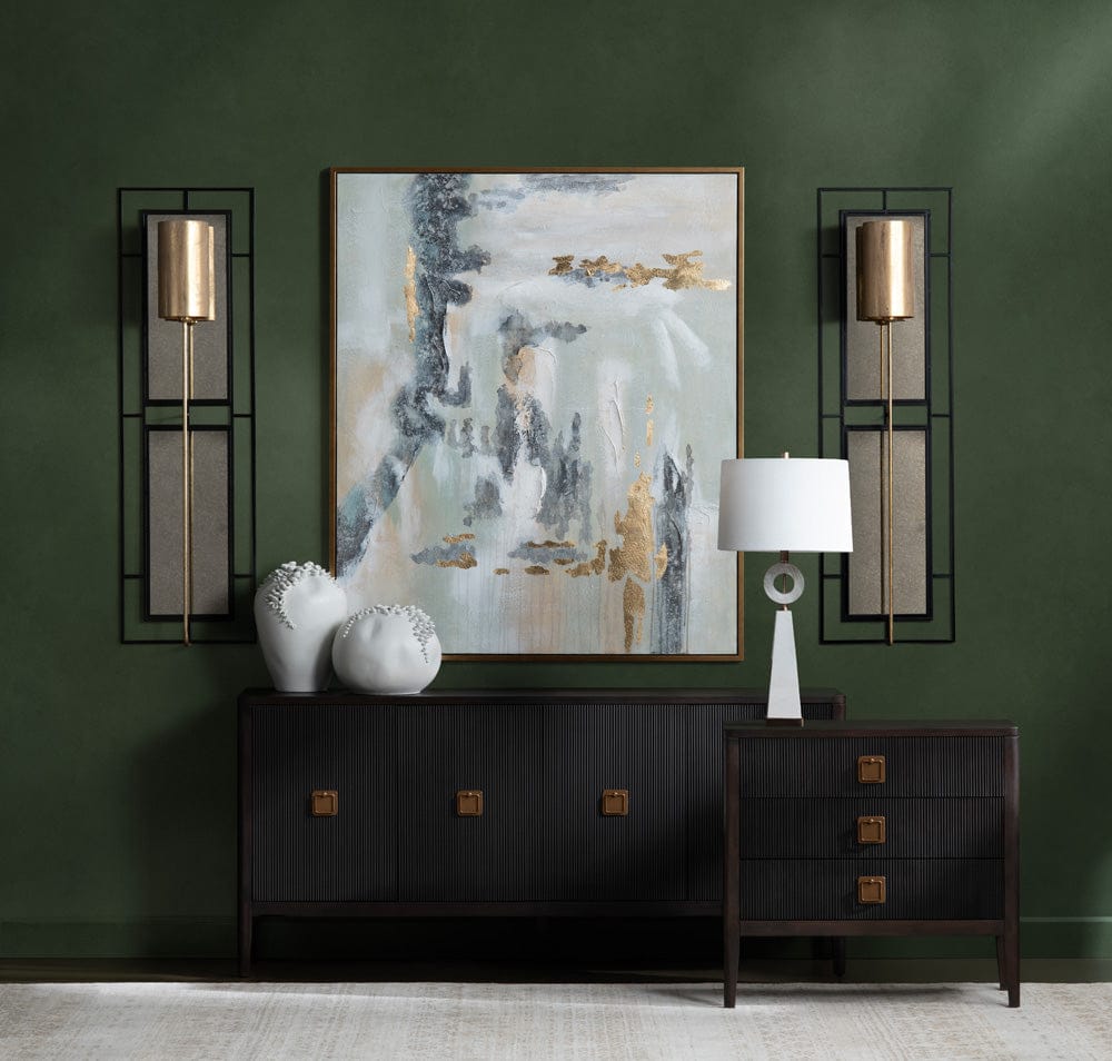 Crestview Collection - Worthington 74 in. Brown Solid Wood 4 Door Media Credenza / Sideboard - CVFDR1047 view 6