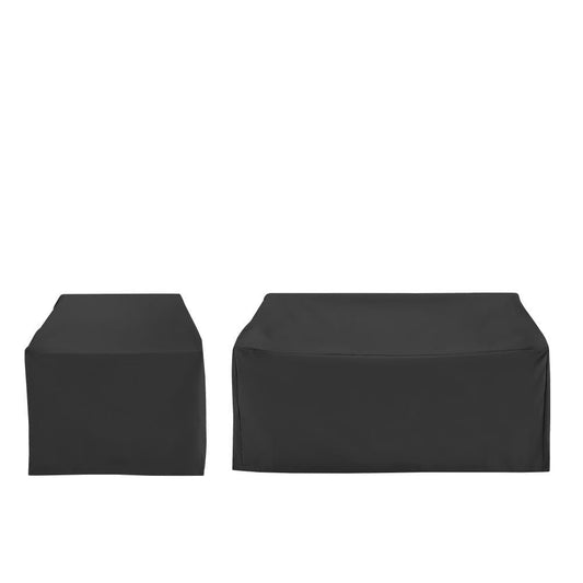 Crosley Furniture - 2Pc Outdoor Furniture Cover Set - Chair & Loveseat - MO75030-BK view 2