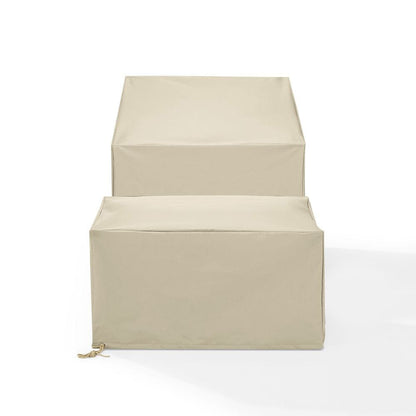 Crosley Furniture - 2Pc Outdoor Furniture Cover Set - Chair & Square Table/Ottoman - MO75050-TA view 2