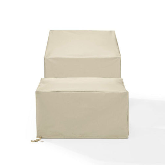 Crosley Furniture - 2Pc Outdoor Furniture Cover Set - Chair & Square Table/Ottoman - MO75050-TA view 2