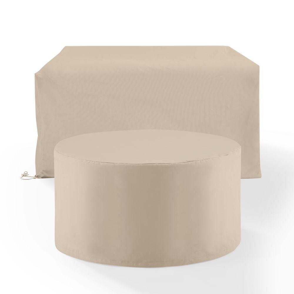 Crosley Furniture - 2Pc Outdoor Furniture Cover Set - Loveseat & Round Table - MO75028-TA view 2