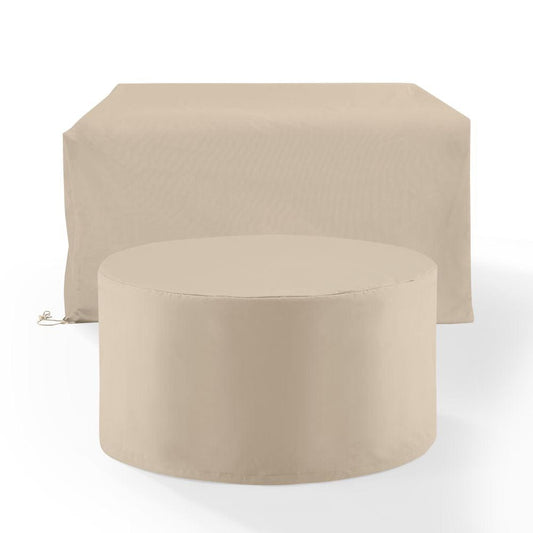 Crosley Furniture - 2Pc Outdoor Furniture Cover Set - Loveseat & Round Table - MO75028-TA view 2