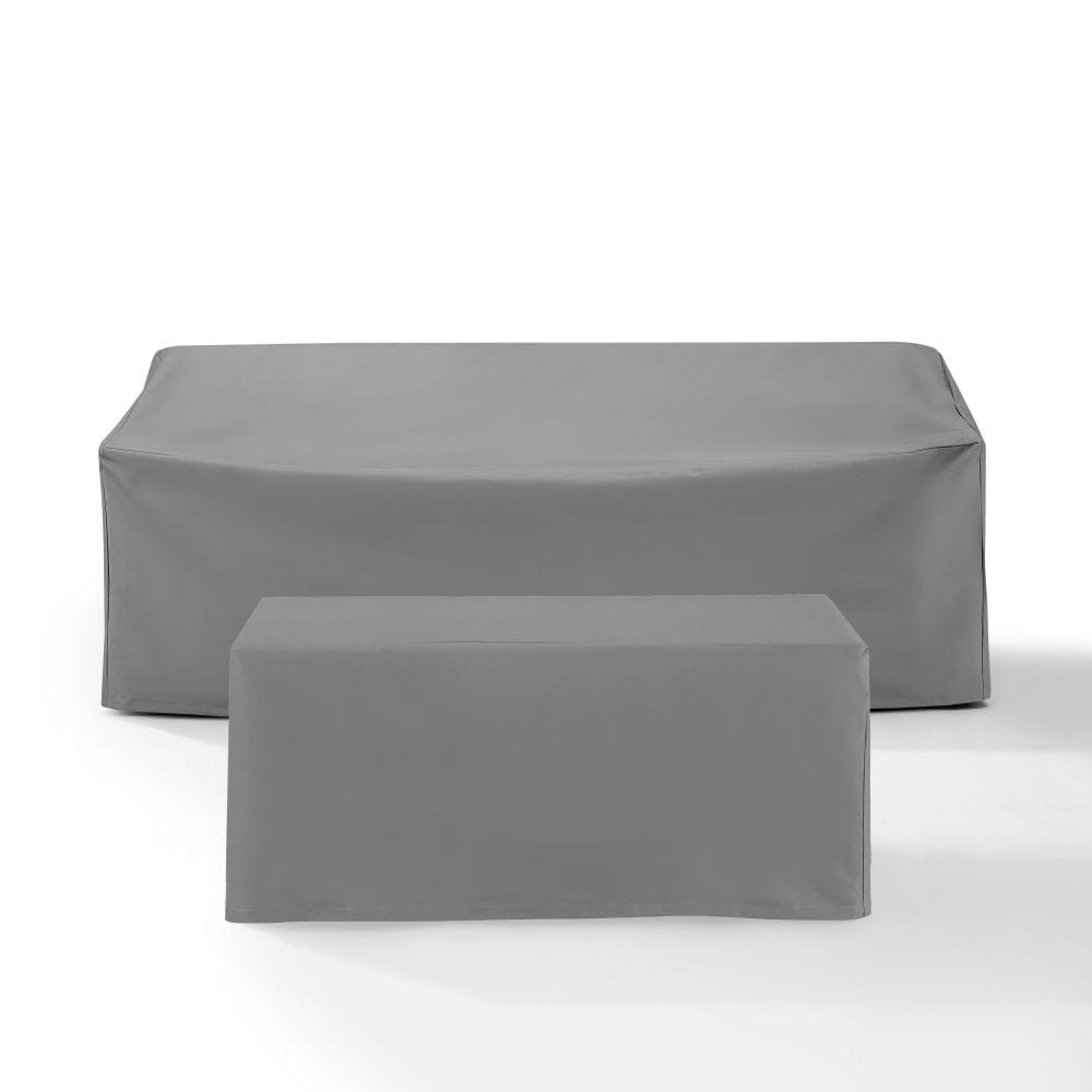 Crosley Furniture - 2Pc Outdoor Furniture Cover Set - Sofa & Coffee Table - MO75040-GY view 2